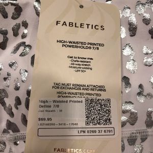 Fabletics foil print 7/8 leggings